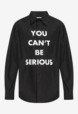 Moschino You Can
t Be Serious Shirt ZA021352351555 1555 Black