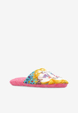 Versace Butterflies Logo Slippers ZSLB00002 1A08216 6P790 Multicolor