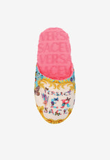 Versace Butterflies Logo Slippers ZSLB00002 1A08216 6P790 Multicolor