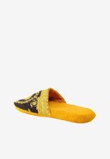 Versace I ♡ Baroque Print Slippers ZSLB00002 ZCOSP052 Z4004 Yellow