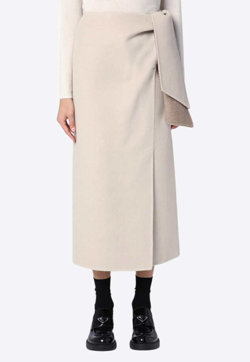 Max Mara Zuppa Wool-Blend Midi Skirt Beige ZUPPACO/P_MAXM-001