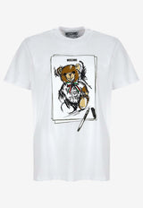 Moschino Teddy Bear Logo T-shirt ZV071452411001 1001 White