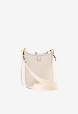 Hermès Evelyne TPM in New White Taurillon Clemence Amazone with Gold Hardware New White