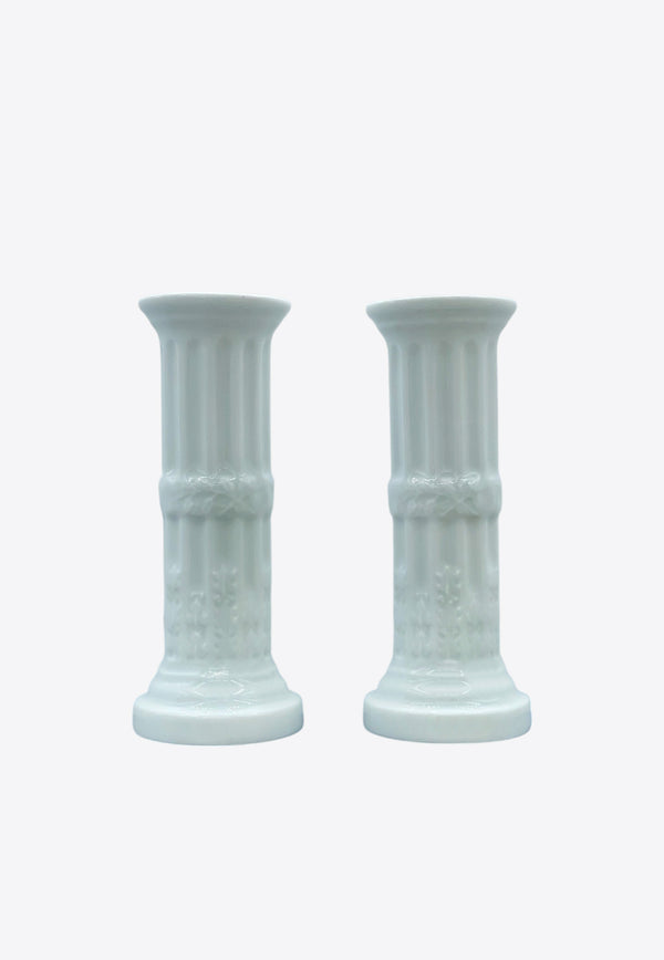 Bernardaud Louvre Candleholders - Set of 2 White scopel-76