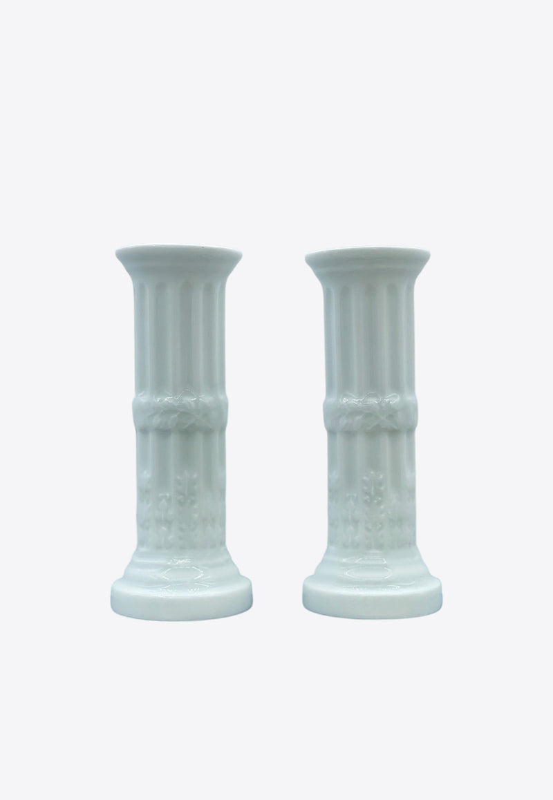 Bernardaud Louvre Candleholders - Set of 2 White scopel-76