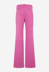 Flared Wool Pants