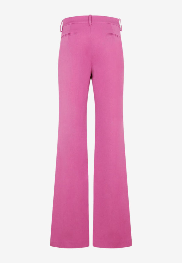 Flared Wool Pants