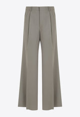 Double-Pleat Wool Pants