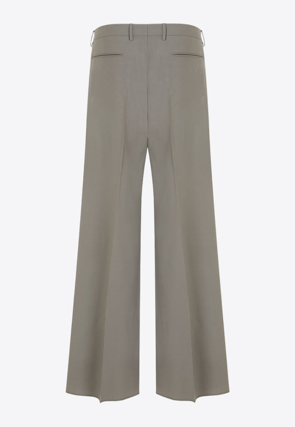 Double-Pleat Wool Pants