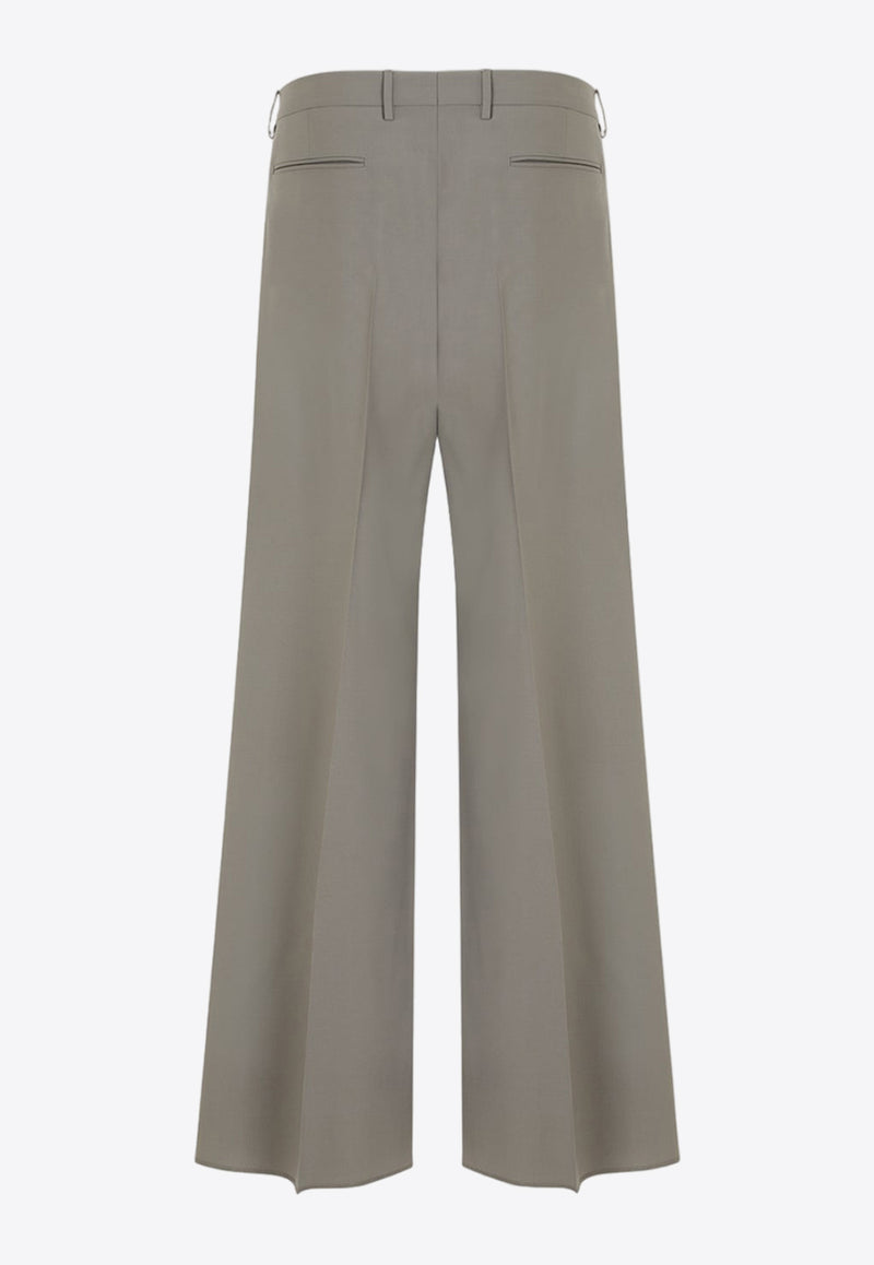 Double-Pleat Wool Pants