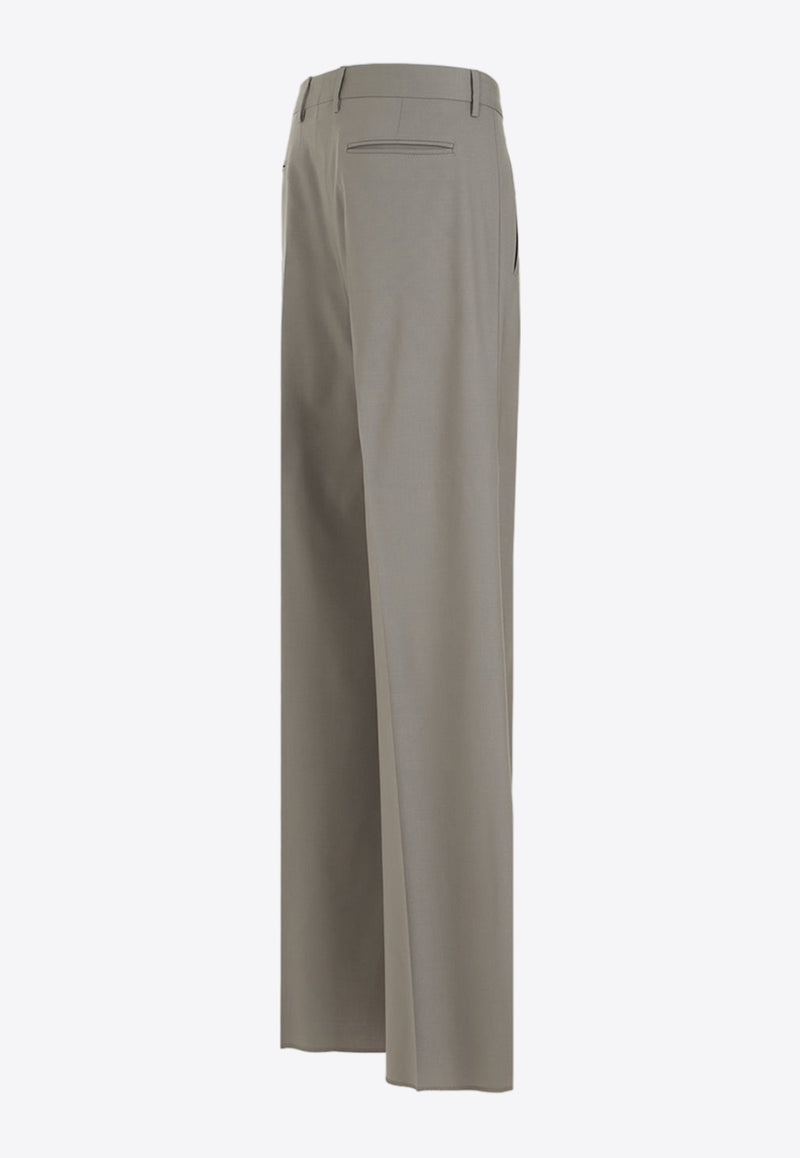 Double-Pleat Wool Pants