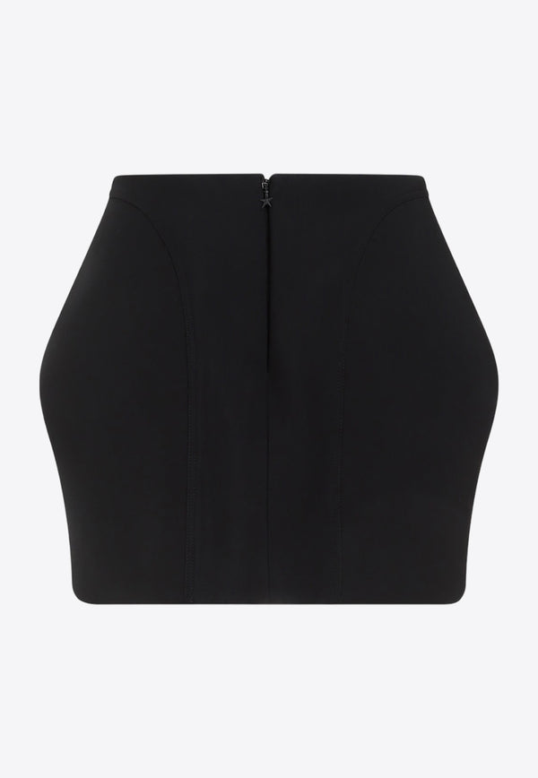 Curvy Structure Mini Skirt