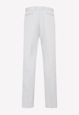 Wool Straight-Leg Pants