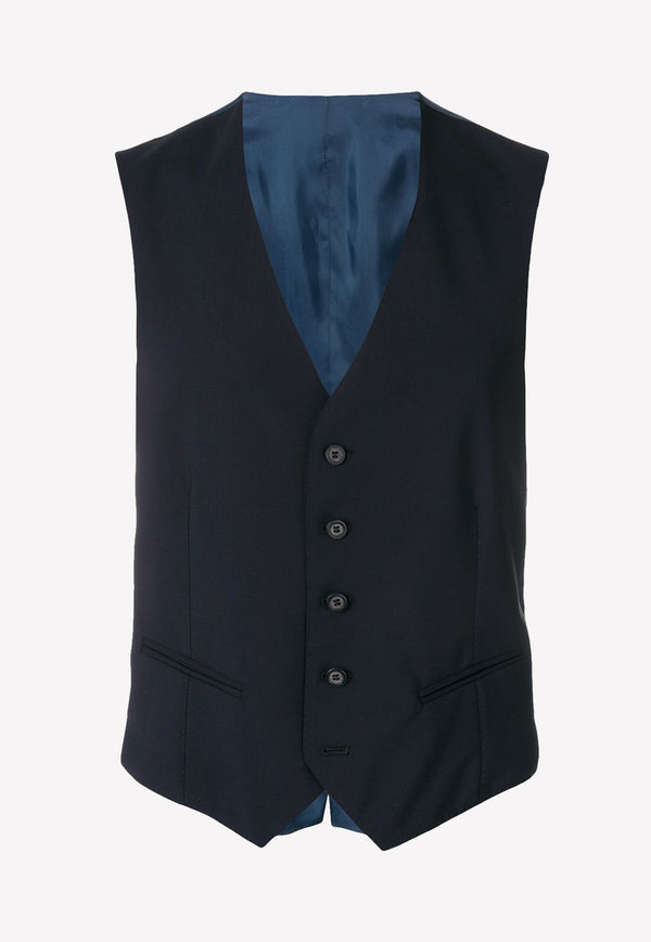 Tonello Single-Breasted Wool Vest