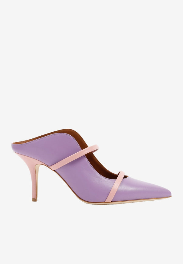 Maureen 70 Nappa Leather Mules Malone Souliers Lilac MAUREEN 70-230 LILAC/ROSE