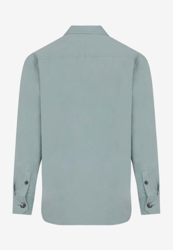 Long-Sleeved Silk Shirt