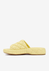 Bottega Veneta Quilted Leather Sandals 42433814266037 708885.VBRR0 7411 LEMONADE