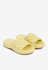 Bottega Veneta Quilted Leather Sandals 42433814331573 708885.VBRR0 7411 LEMONADE