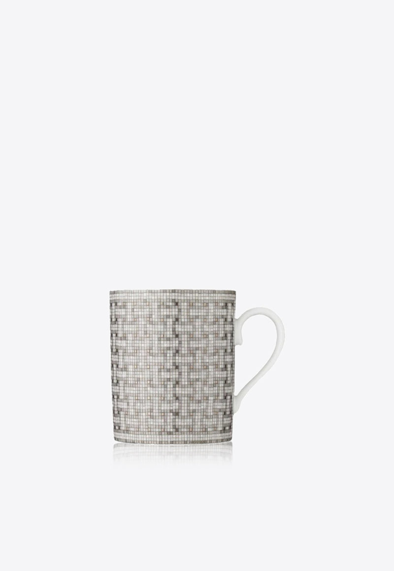 Hermès Mosaique Au 24 Platinum Mug Grey 035031P