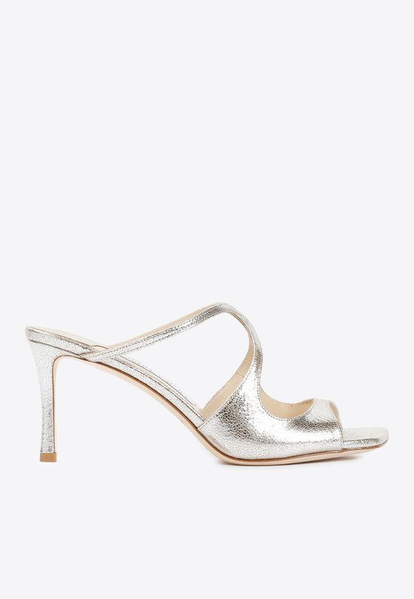 Anise 75 Metallic Leather Mules