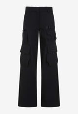 Toybox Logo-Embroidered Cargo Pants in Wool