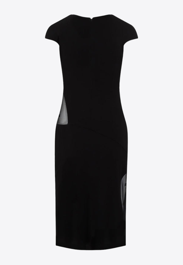 4G Mesh Midi Dress