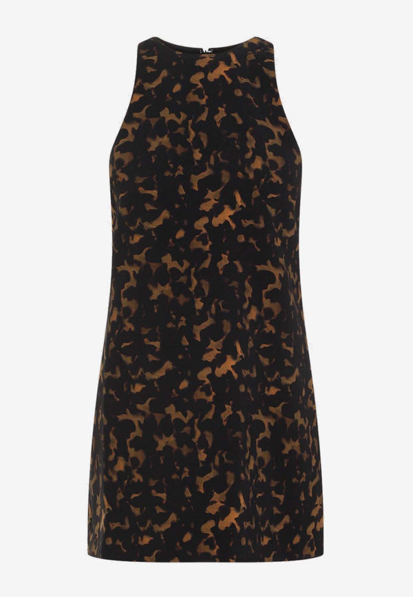 Tortoiseshell Print Mini Dress