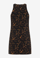 Tortoiseshell Print Mini Dress