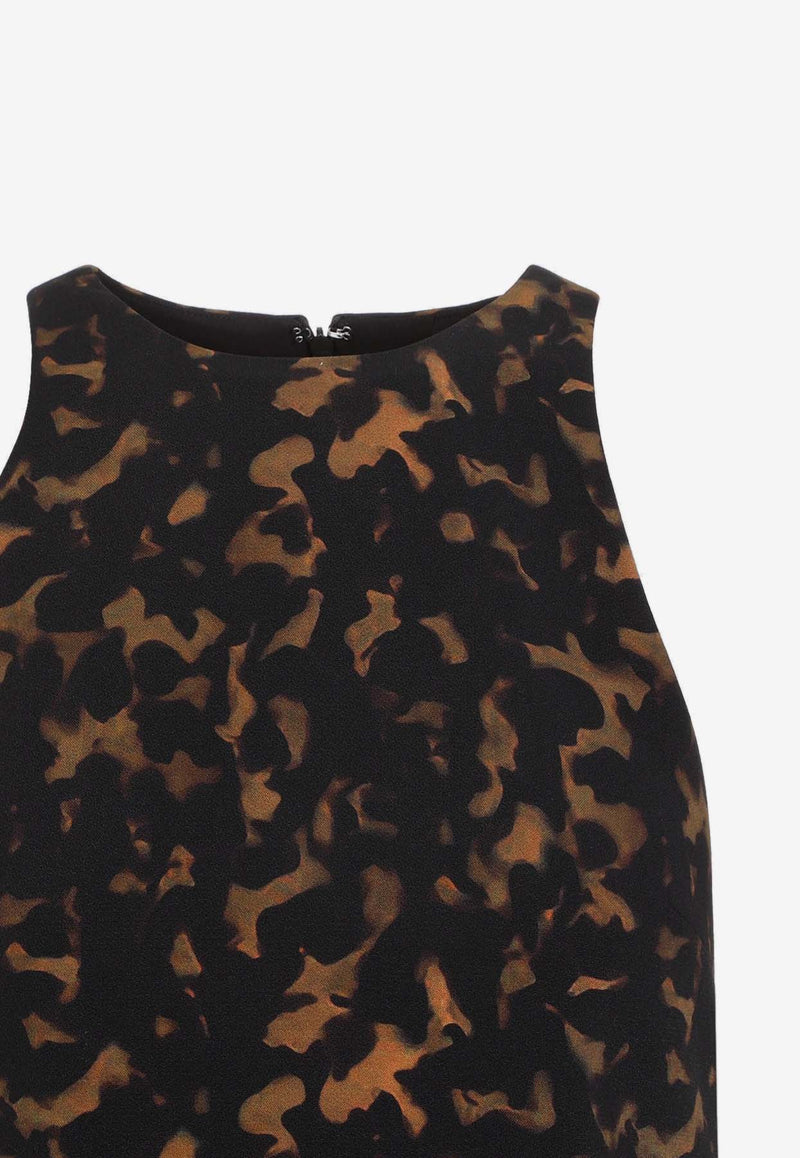 Tortoiseshell Print Mini Dress