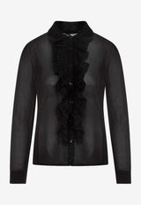 Ruffle Long-Sleeved Shirt