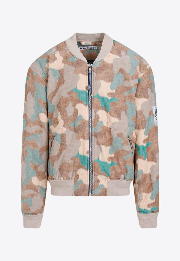 Camouflage Bomber Jacket