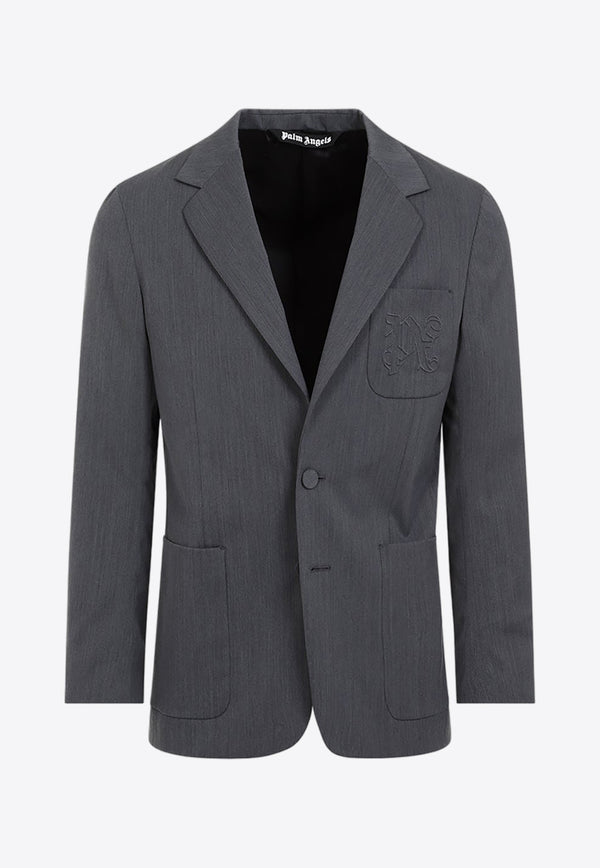 Logo Single-Breasted Blazer