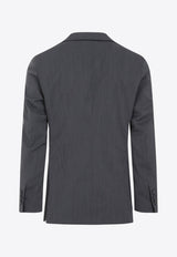 Logo Single-Breasted Blazer