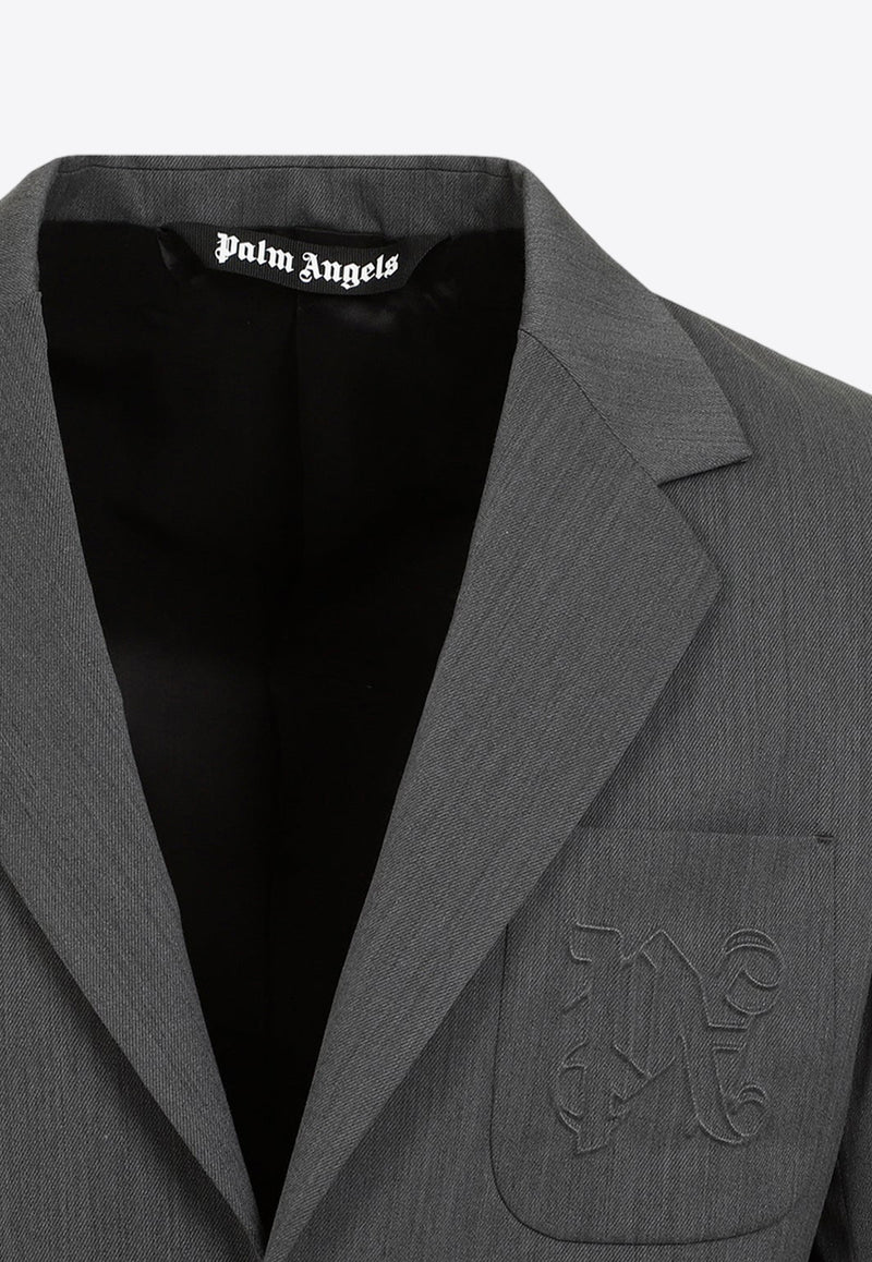 Logo Single-Breasted Blazer