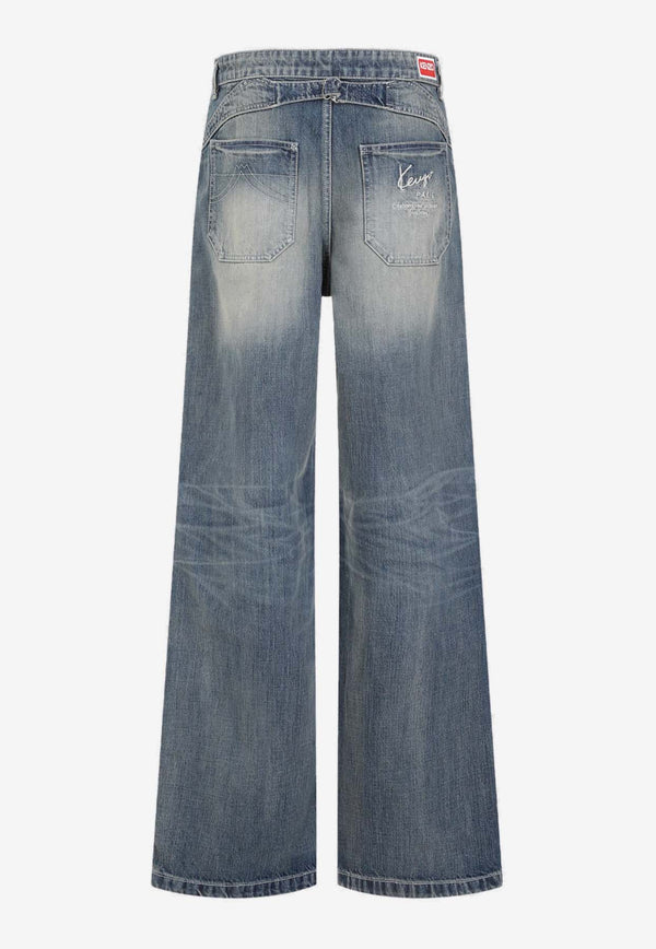 Straight Washed Jeans