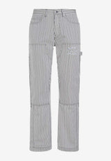 Striped Logo Pants