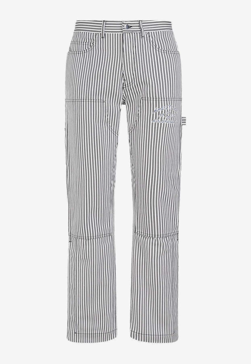 Striped Logo Pants