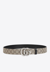 حزام GG Marmont ذو وجهين بنقش Monogram