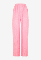 All-Over Logo Wide-Leg Pants