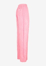 All-Over Logo Wide-Leg Pants