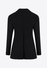 Tricotine Wool Tuxedo Blazer