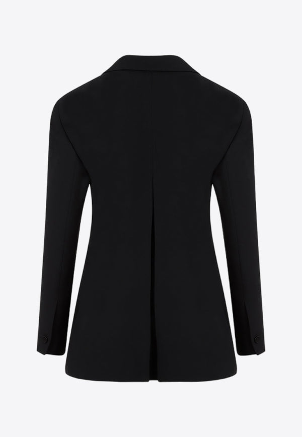 Tricotine Wool Tuxedo Blazer