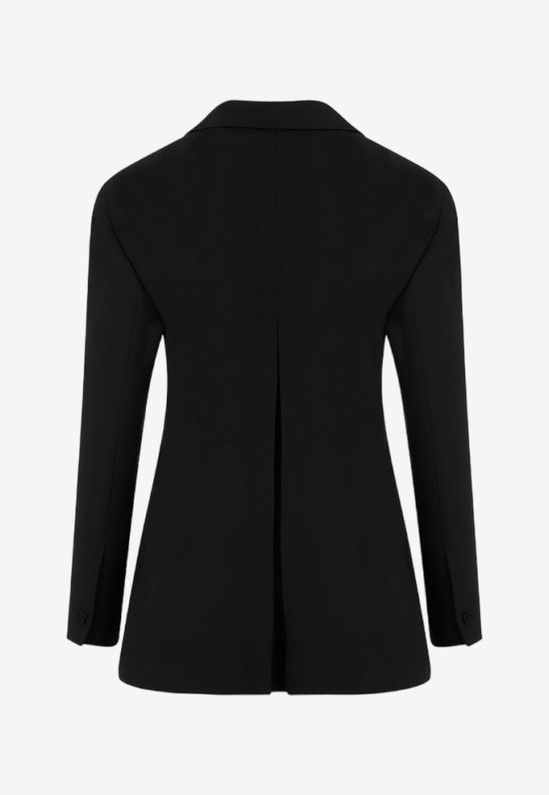 Tricotine Wool Tuxedo Blazer