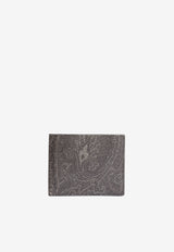 Etro Paisley Jacquard Bi-Fold Wallet 0F557-8007 0001 Black