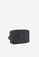 0H768-8007 0200 Navy Paisley Pattern Pouch