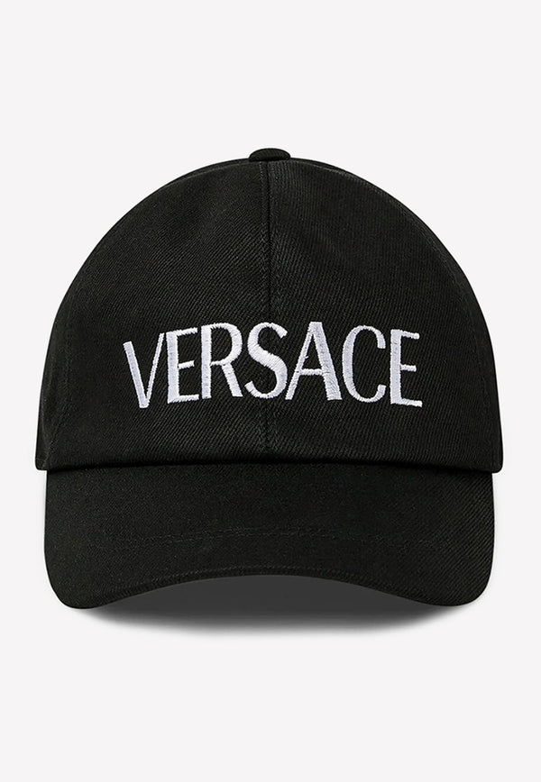 Versace Greca Logo Baseball Cap Black 1001590 1A02570 1B000