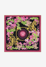 Medusa Orchid Silk Foulard Multicolor 1001601 1A06726 5B100