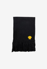 Versace Kids Boys Medusa Wool Scarf Black 1001655 1A01314 1B000