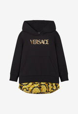 Versace Kids Baby Girls Barocco Hoodie Black 1002635 1A04772 2B130