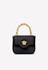 Versace La Medusa Leather Mini Bag Black 1003016 DVIT2T 1B00V